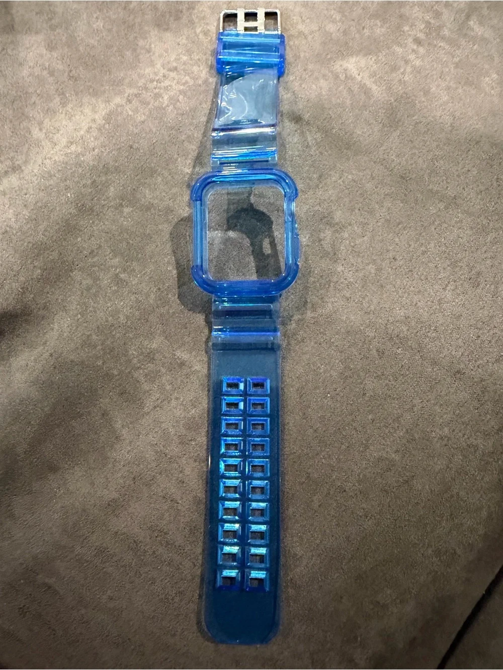 New Blue Smartwatch with Transparent Band 38-41 mm